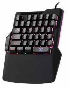 Teclado Naceb Technology Atheris Inglés, Alámbrico, Usb, Led Rgb, Negro