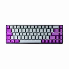 Teclado Naceb Technology Na-0963 Alámbrico, Usb, Interruptor Mecánico, Led Rgb, Negro, Gris, Púrpura