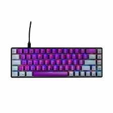 Teclado Naceb Technology Na-0963 Alámbrico, Usb, Interruptor Mecánico, Led Rgb, Negro, Gris, Púrpura