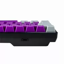 Teclado Naceb Technology Na-0963 Alámbrico, Usb, Interruptor Mecánico, Led Rgb, Negro, Gris, Púrpura