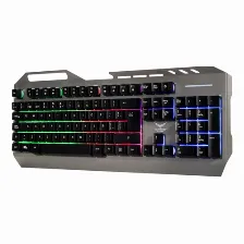 Teclado Naceb Technology Na-0966 Alámbrico, Usb, Interruptor De Membrana, Plata