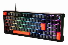 Teclado Naceb Technology Español, Alámbrico, Usb, Interruptor Mecánico, Led Rgb, Gris