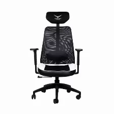 Silla Gamer Naceb Technology Silla Gamer X-one Asiento Acolchado, Reposa-brazos Si, Material Poliuretano, Base Aluminio, Peso Máximo 140 Kg, Color Negro, Blanco