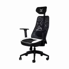 Silla Gamer Naceb Technology Silla Gamer X-one Asiento Acolchado, Reposa-brazos Si, Material Poliuretano, Base Aluminio, Peso Máximo 140 Kg, Color Negro, Blanco