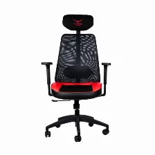 Silla Gamer Naceb Technology Silla Gamer X-one Asiento Acolchado, Reposa-brazos Si, Material Poliuretano, Base Aluminio, Peso Máximo 140 Kg, Color Negro, Rojo