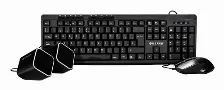 Kit Teclado Y Mouse Naceb Technology Na-228n Usb, Retroiluminado, Alámbrico, 1000 Dpi, Negro