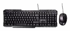 Kit Teclado Y Mouse Naceb Technology Na-618n Usb, Interruptor De Membrana, Alámbrico, 1000 Dpi, Negro