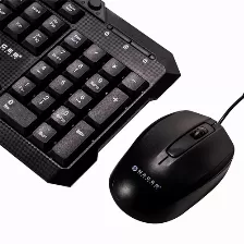 Kit Teclado Y Mouse Naceb Technology Na-618n Usb, Interruptor De Membrana, Alámbrico, 1000 Dpi, Negro