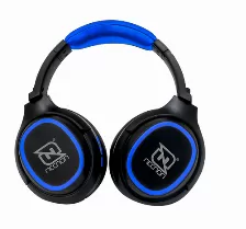 Audífonos Necnon Nbh-02 De Mano, Inalámbrico Y Alámbrico, 3.5 Mm, Usb, Bluetooth, Negro, Azul