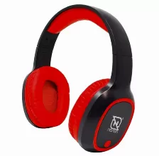 Audífonos Necnon Nbab042500 Diadema, Inalámbrico, Bluetooth, Rojo