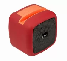 Bocina Necnon Nbbsn902rg Usb, 3.5 Mm, Bt, Inalámbrico Y Alámbrico, Universal, Rojo