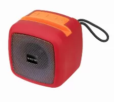 Bocina Necnon Nbbsn902rg Usb, 3.5 Mm, Bt, Inalámbrico Y Alámbrico, Universal, Rojo