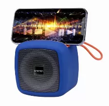 Bocina Necnon Nbbsn903rg Usb, 3.5 Mm, Bt, Inalámbrico Y Alámbrico, Universal, Azul