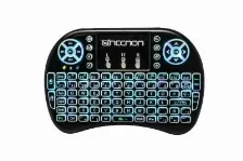 Teclado Necnon Ncr-01 Inalámbrico, Rf Inalámbrico, Led Rgb, Negro