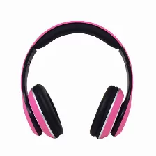 Audífonos Necnon Nbh-01 R Diadema, Inalámbrico Y Alámbrico, 3.5 Mm, Usb, Bluetooth, Rosa