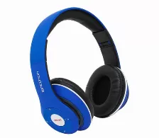 Audífonos Necnon Diadema, Inalámbrico Y Alámbrico, 3.5 Mm, Bluetooth, Azul