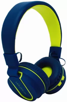 Audífonos Necnon On-ear Nbh-05 Diadema, Inalámbrico Y Alámbrico, 3.5 Mm, Usb, Bluetooth, Azul, Amarillo