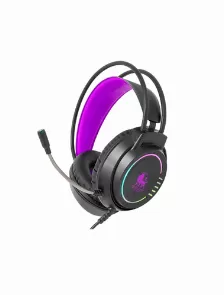 Audífonos Necnon Nbhg-kimera De Mano, Alámbrico, 3.5 Mm, Usb, Púrpura