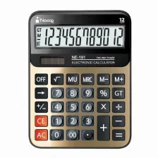Calculadora Nextep 12 Digitos Gran Escritorio Solar/bateria
