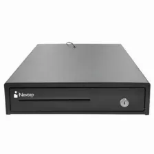 Cajon De Dinero Para Punto De Venta Nextep Ne-514, 4 Billetes, 8 Monedas, Negro