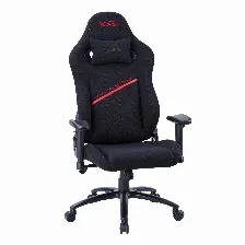 Silla Gamer Xpg Nexus, Tela Antimanchas, Reclinable 155°, Repelente Al Agua, Soporte Lumbar Integrado, Piston De Gas C4, Soporta 125 Kg, Negro/rojo