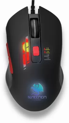 Mouse Necnon Ngm-hydra 6 Botones, Usb Tipo A, Negro