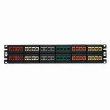 Panel De Parcheo Panduit 48 Puertos, Rj-45, Montaje En Bastidor, Capacidad Del Rack 2u