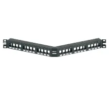Panel De Parcheo Panduit Nkppa24fmy 24 Puertos, Color Negro, Montaje En Bastidor, Capacidad Del Rack 1u