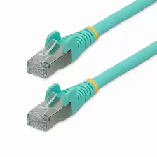 Cable De Red Startech.com Cable De 4.5m De Red Ethernet Cat6a - Aguamarina - Low Smoke Zero Halogen (lszh) - 10gbe - 500mhz - Poe++ De 100w - Snagless Sin Pestillo - Rj-45 Cable De Red S/ftp, 4.6 M...