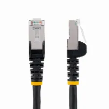 Patchcord Startech.com Cat6a, 7.6 M, S/ftp (s-stp), Negro
