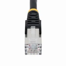 Patchcord Startech.com Cat6a, 7.6 M, S/ftp (s-stp), Negro