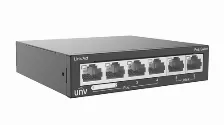 Switch Uniview Nsw2020-6t-poe-in No Administrado, Rj-45 6, Fast Ethernet (10/100), 4 Poe, Gris
