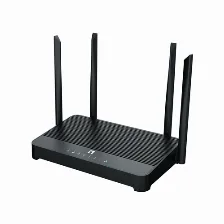 Ruteador Inalámbrico Netis System Nx31 4 Ant., Wi-fi 6 (802.11ax), 4 Rj-45, 2402 Mbit/s, Negro