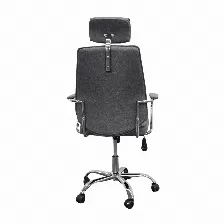 Silla Gerencial Modamob, Modelo Polaris, Reposabrazos, Altura Ajustable, Piston De Gas C3, Base Metalica Con 5 Ruedas, Color Gris.