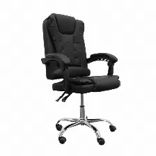 Silla Gerencial Modamob, Modelo Draco, Forrada En Vinipiel, Piston De Gas C3 120kg, Reposabrazos, Base Metalica Con 5 Ruedas, Color Negro