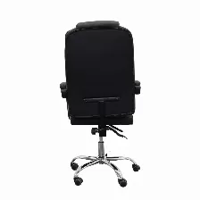 Silla Gerencial Modamob, Modelo Draco, Forrada En Vinipiel, Piston De Gas C3 120kg, Reposabrazos, Base Metalica Con 5 Ruedas, Color Negro