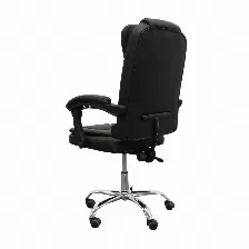 Silla Gerencial Modamob, Modelo Draco, Forrada En Vinipiel, Piston De Gas C3 120kg, Reposabrazos, Base Metalica Con 5 Ruedas, Color Negro