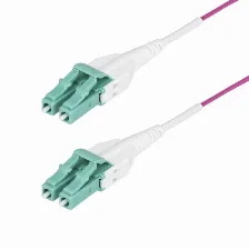 Cable Startech.com 5 M, Fibra Om4, Lc, Lc, 100 Gbit/s, Violeta