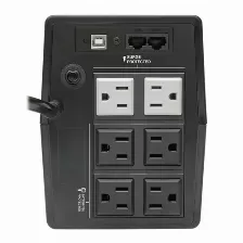 No Break Tripp Lite 0.7 Kva / 350 W, 312 J, Entrada 120 V, 6 Salidas Ac, Negro