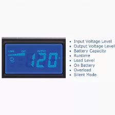 No Break Cyberpower Or1000lcdrm1u 1 Kva / 600 W, 1030 J, Entrada 140 V, Negro