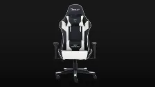 Silla Gamer Ocelot Gaming Osb-04 Reposa-brazos Si, Material Vinilo, Base Metal, Color Negro, Blanco