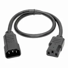 Cables De Poder Tripp Lite Macho, Hembra 100 - 250 V, 0.61 M, Negro