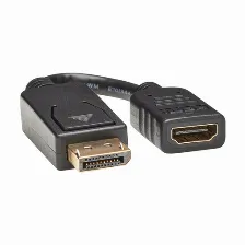 Adaptador Vídeo Tripp Lite Displayport A Hdmi, 0.15 M, Negro