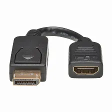Adaptador Vídeo Tripp Lite Displayport A Hdmi, 0.15 M, Negro