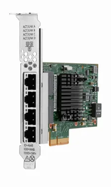 Tarjetas De Red Hpe Pci Express, Rj-45 4, 1 Mbit/s, Alámbrico