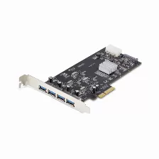 Tarjeta Startech.com Pcie, Usb 3.2 Gen 1 (3.1 Gen 1), Negro