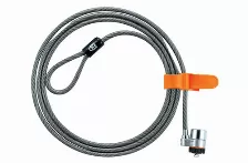 Cable Antirrobo Kensington K64068f Llave, 1.8 M, Acero Al Carbón, Negro, Gris