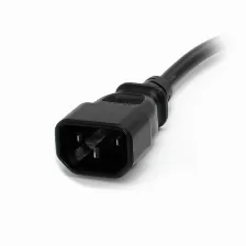 Cables De Poder Startech.com Macho, Hembra 125 V, 0.3 M, Negro
