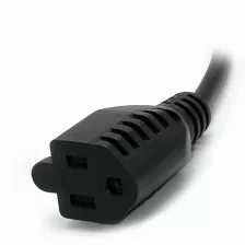 Cables De Poder Startech.com Macho, Hembra 125 V, 0.3 M, Negro