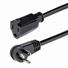 Cables De Poder Startech.com Macho, Hembra 125 V, 0.3 M, Negro